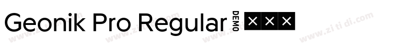 Geonik Pro Regular字体转换